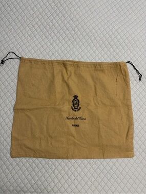 Scuola del Cuoio Firenze Authentic Tan Cotton Dust Bag Large 20"x16